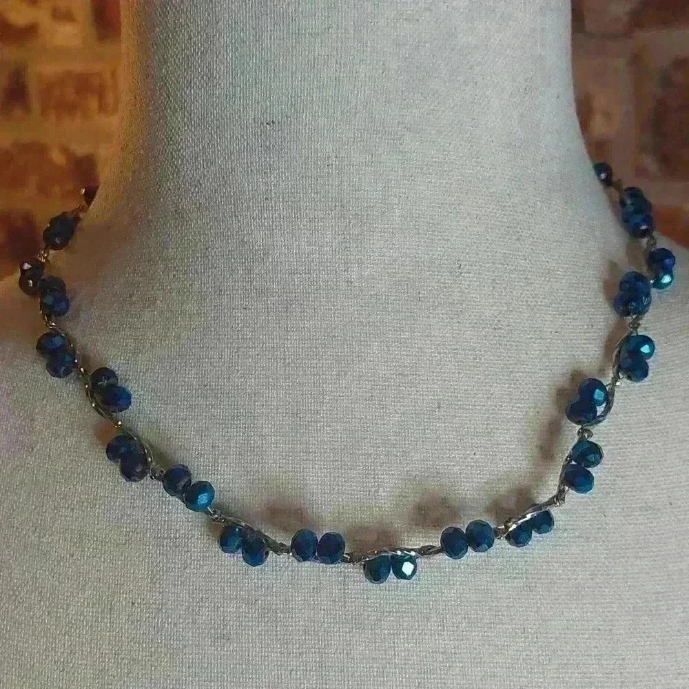 Irredescent Black necklace